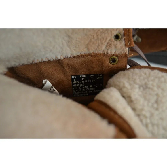 Hush Puppies Brown Suede Lace Up Boots Wave Reflex Sole Women's US Size 9 M - Picture 7 of 10